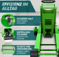 Preview: Wagenheber hydraulisch, 3 t. flach 75 - 510mm Hubhöhe mit Doppelkolben; grün